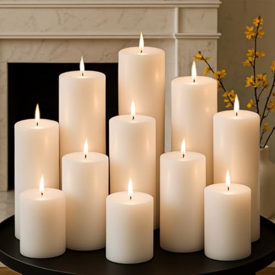 Candle X - Pillar Candles Set 12 Packs 2.8