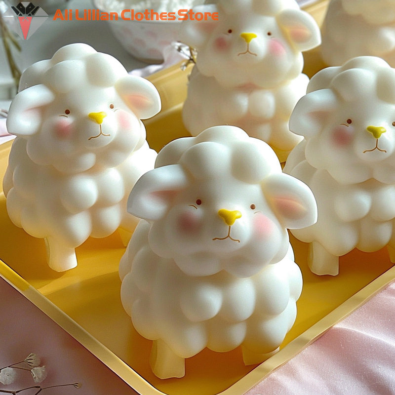 Candle Making Jelly - 3D Sheep Shape Jelly Mold Kitchen