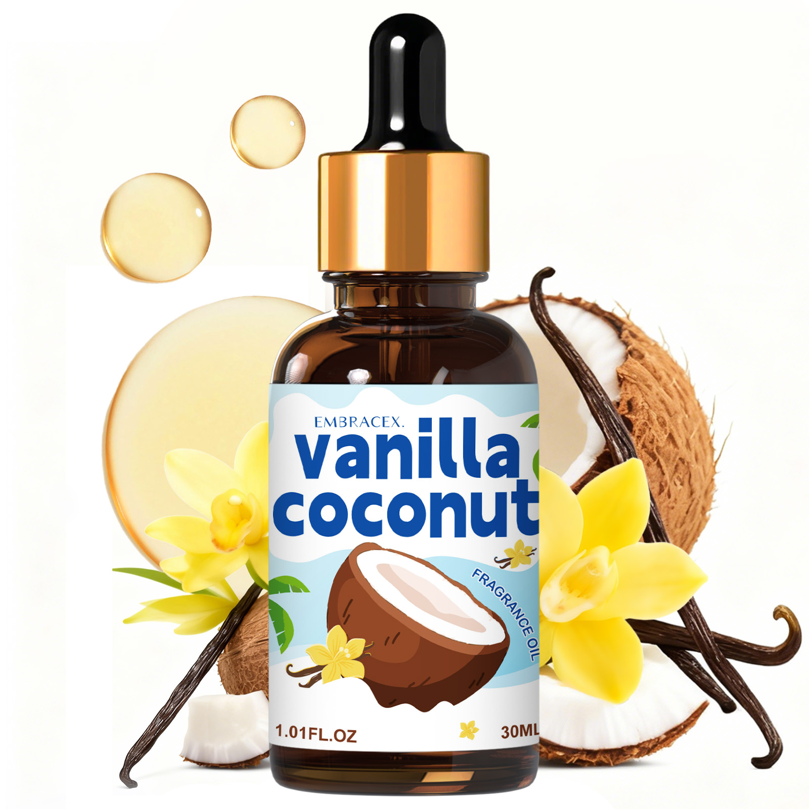 Candle Making Scents - 30ml Vanilla Coconut Essential Oil Massage