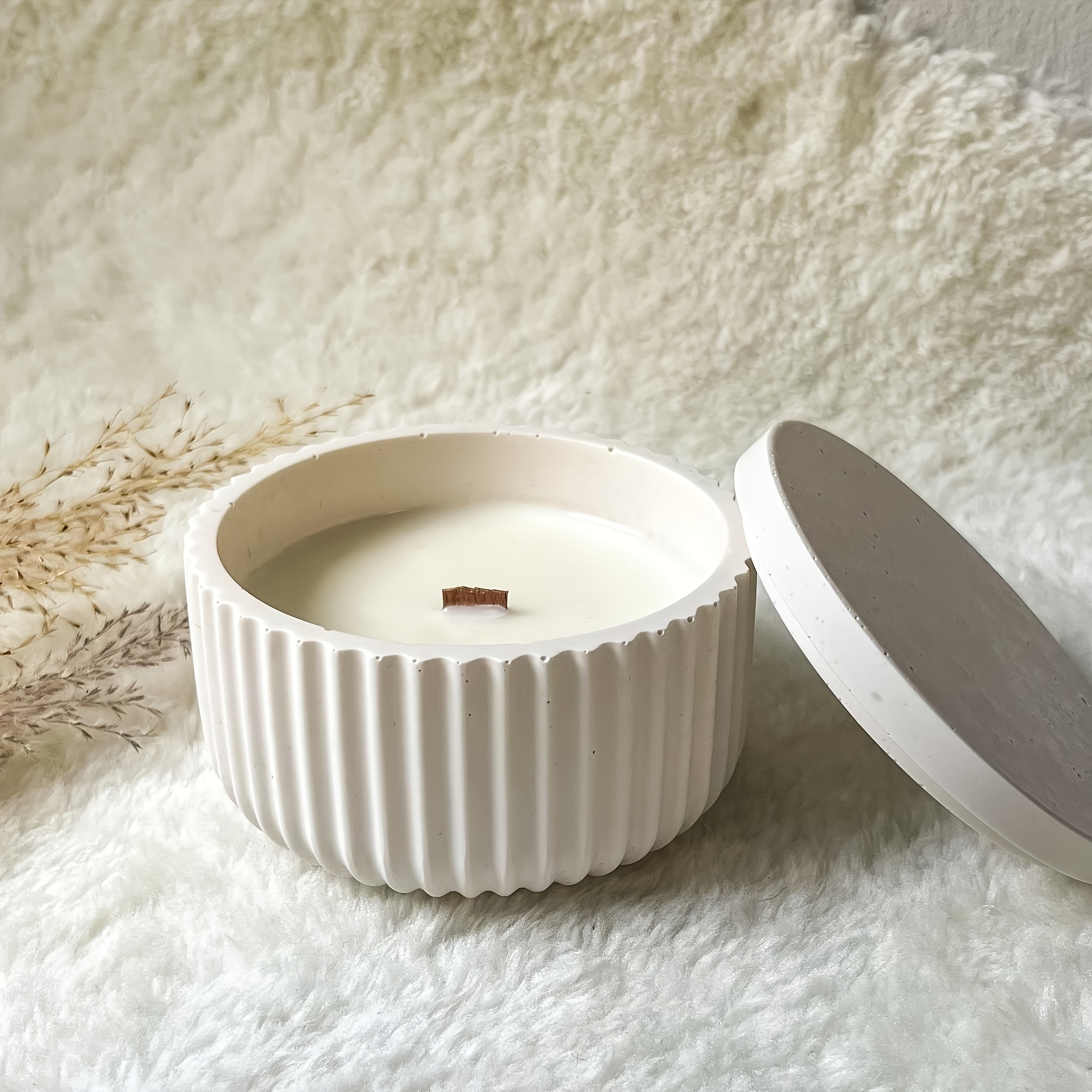 Candle Making Jelly - Resin Mold 4pcs (Jar + Lid)