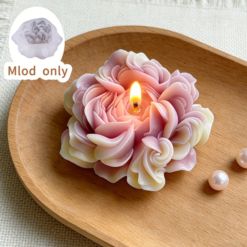 Austin Rose Flower Candle Sili - Candle Making Jelly review and price