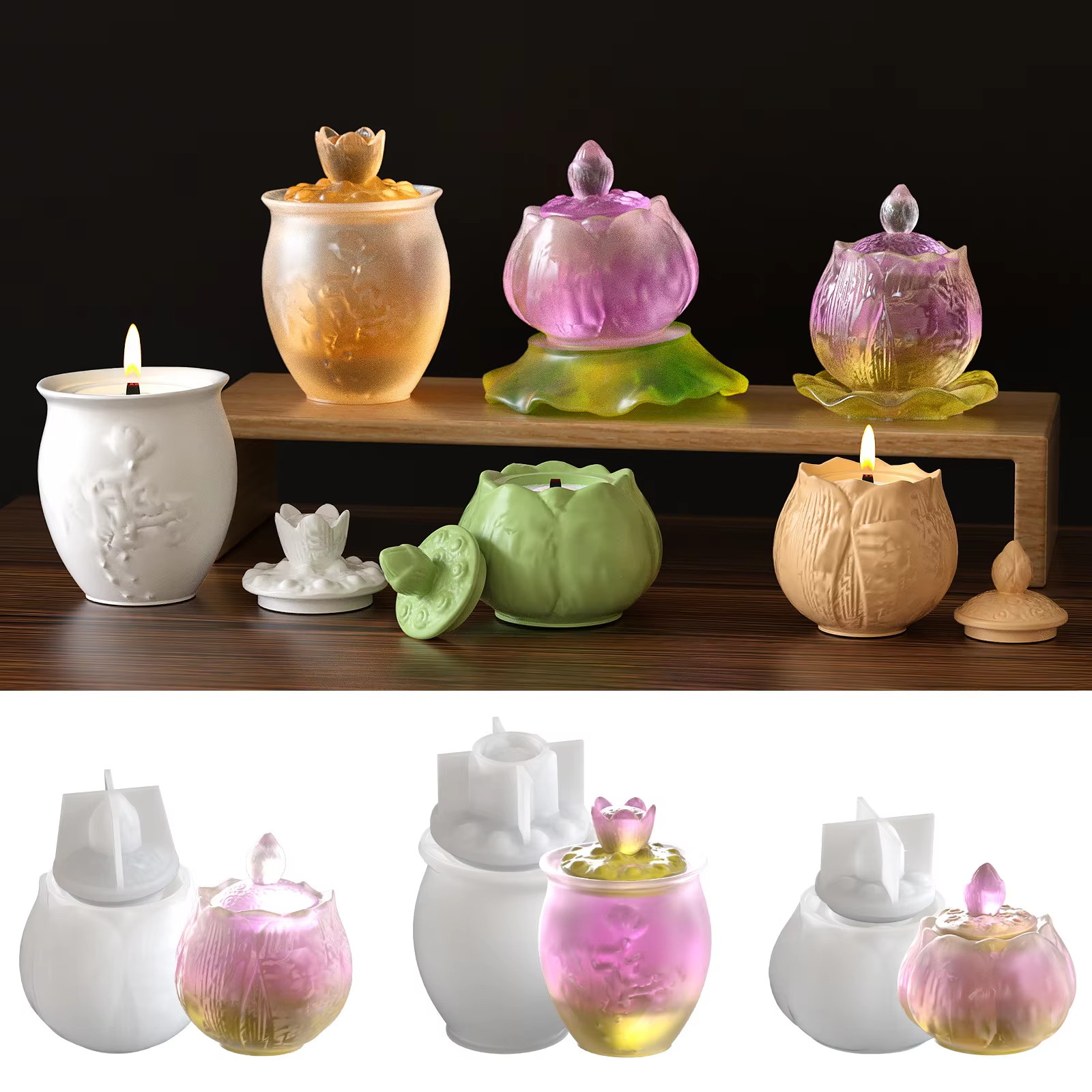 Diy Lotus Lamp Storage Can Sil - Candle Making Pot review and price