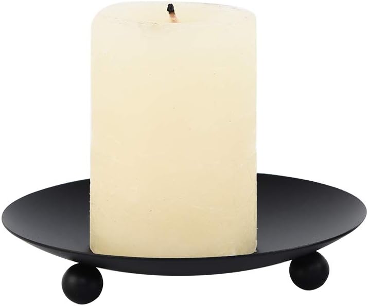Set of 2 Black Iron Candle Pla - Candle X review and price