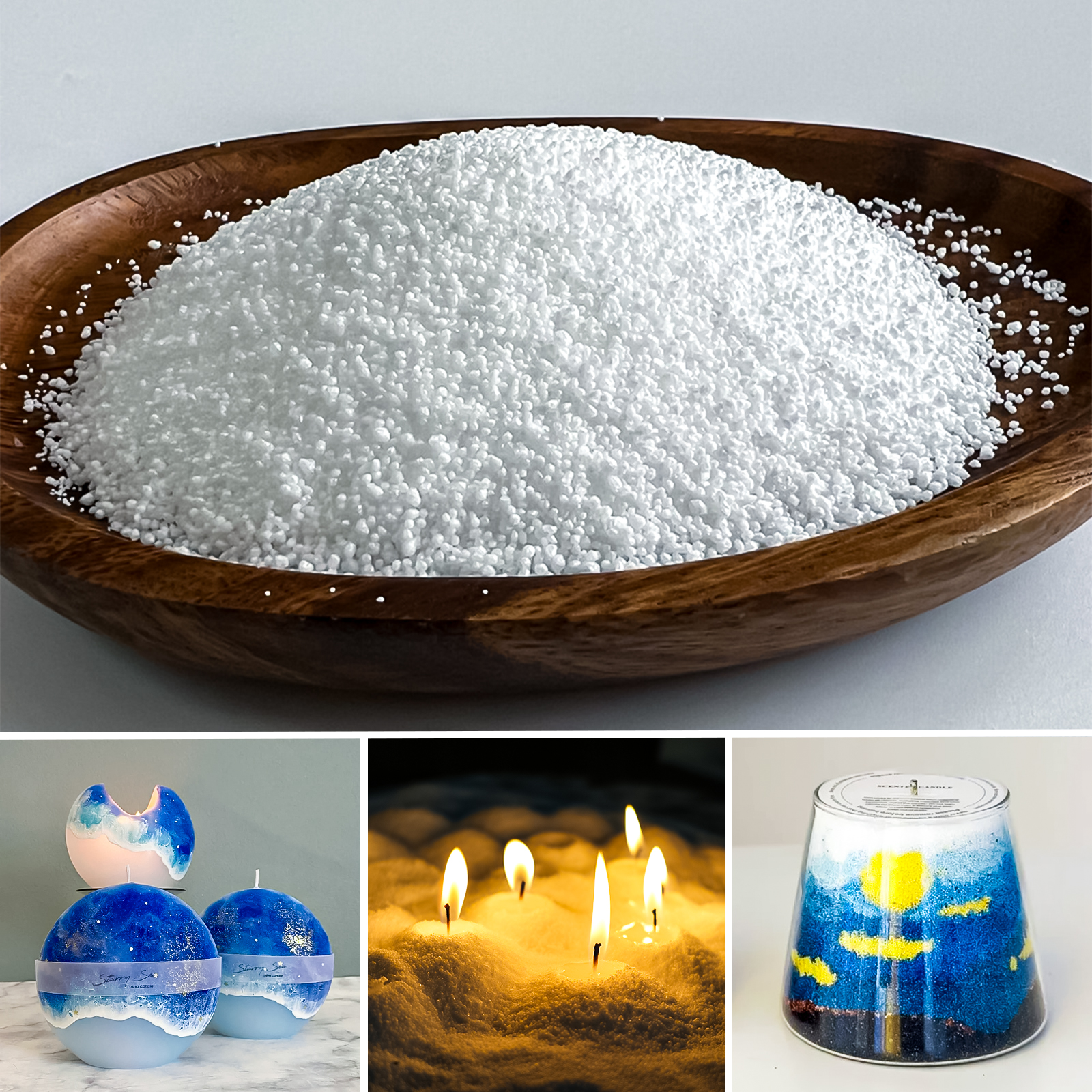 500g-1kg Sand Wax Ice Flower W - Candle Making Tips review and price