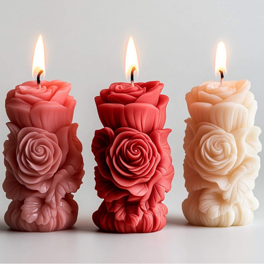 3D Rose Flower Shaped Candle S - Candle Making Jelly review and price