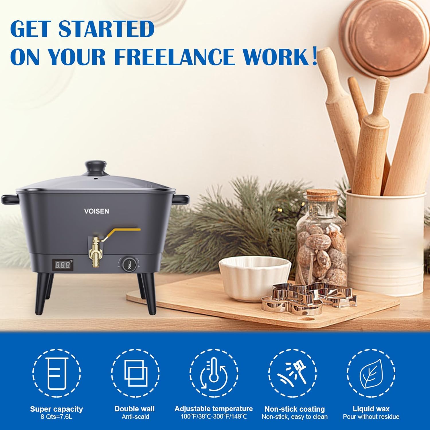 8Qt Electric Wax Melter for Ca - Candle Making Pot review and price