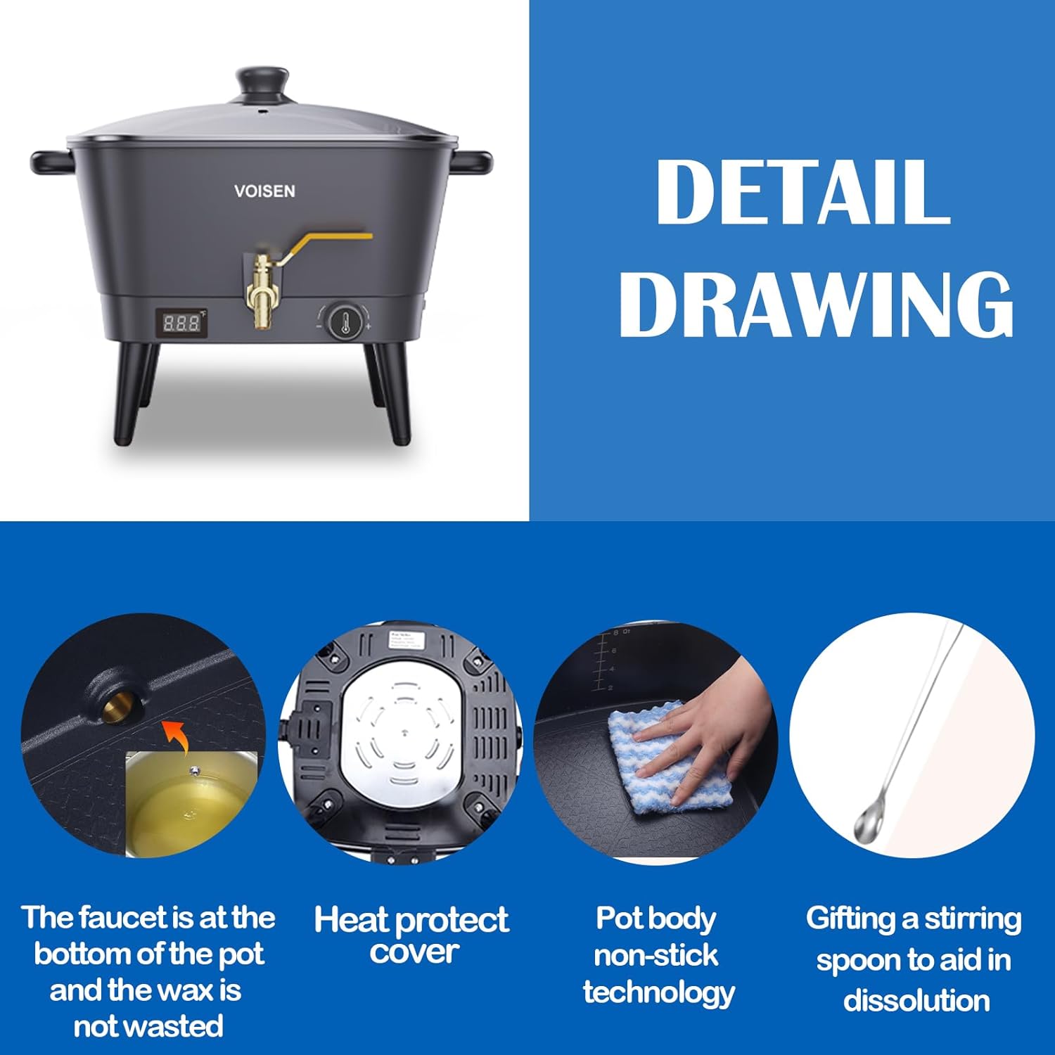 8Qt Electric Wax Melter for Ca - Candle Making Pot review and price