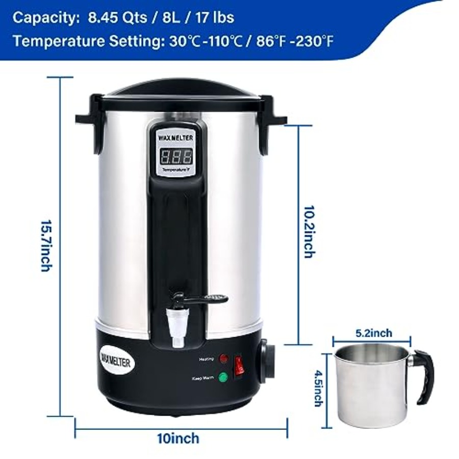 Electric Non-Stick Candle Wax  - Candle Making Pot review and price