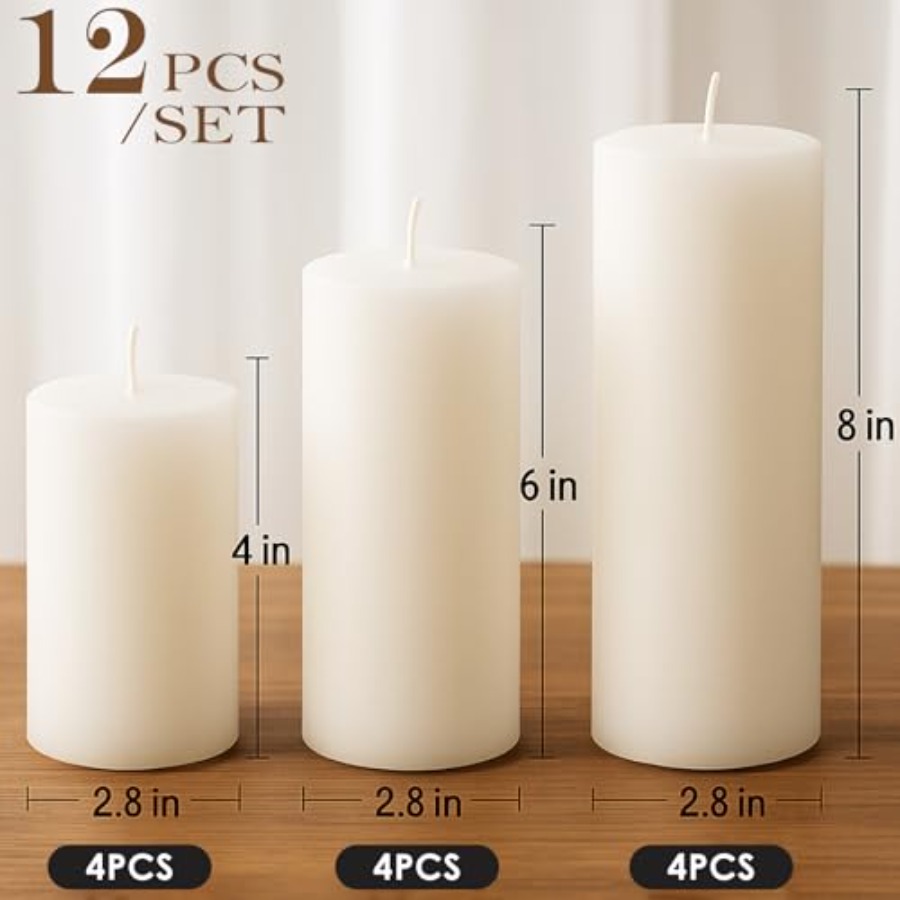 Pillar Candles Set 12 Packs 2. - Candle X review and price