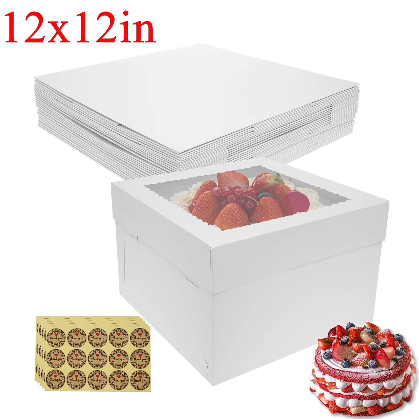 10Pcs White Bakery Boxes with  - Candle X review and price