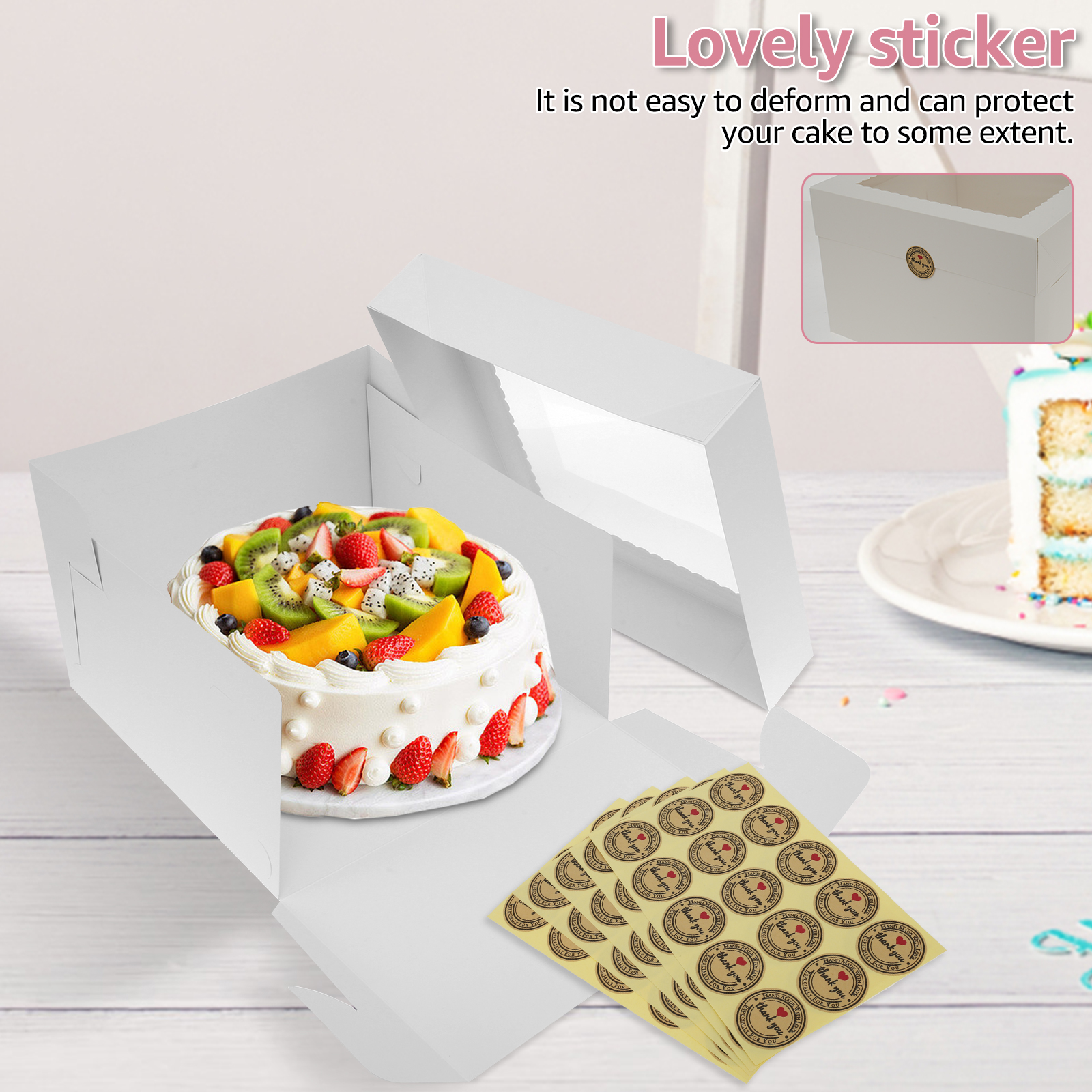 10Pcs White Bakery Boxes with  - Candle X review and price