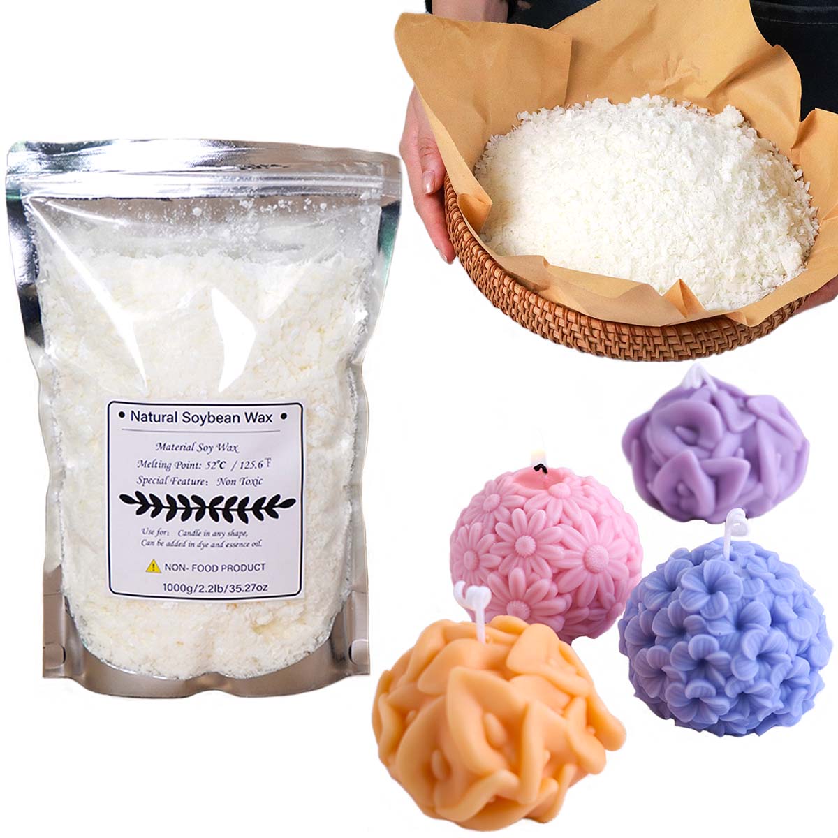 100/250/500/1000g Natural Soy  - Candle Making Scents review and price