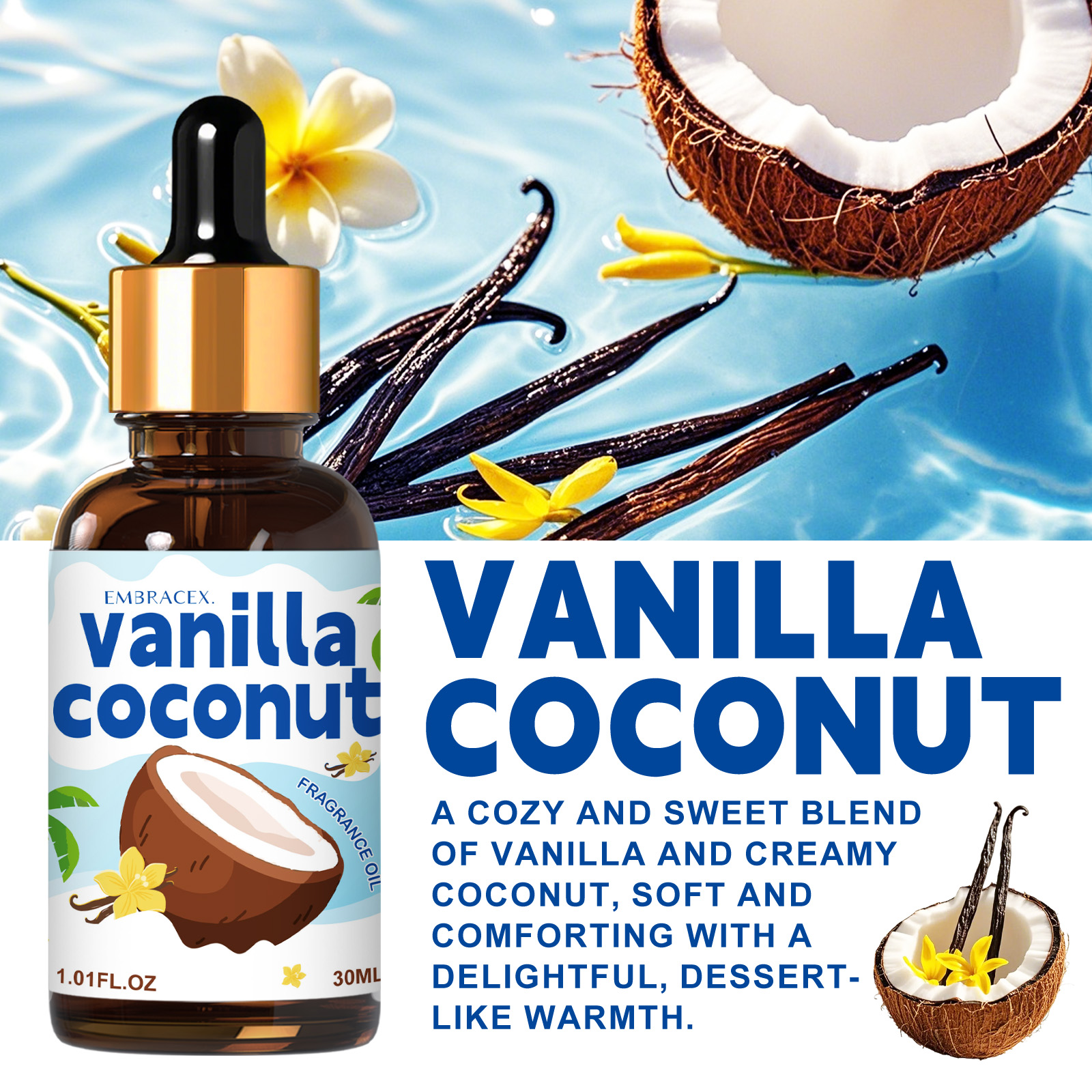 30ml Vanilla Coconut Essential - Candle Making Scents review and price